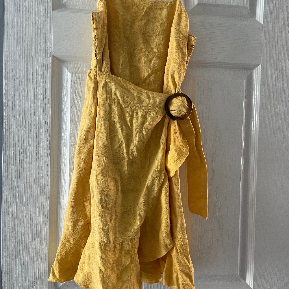 Mustard yellow mini sundress